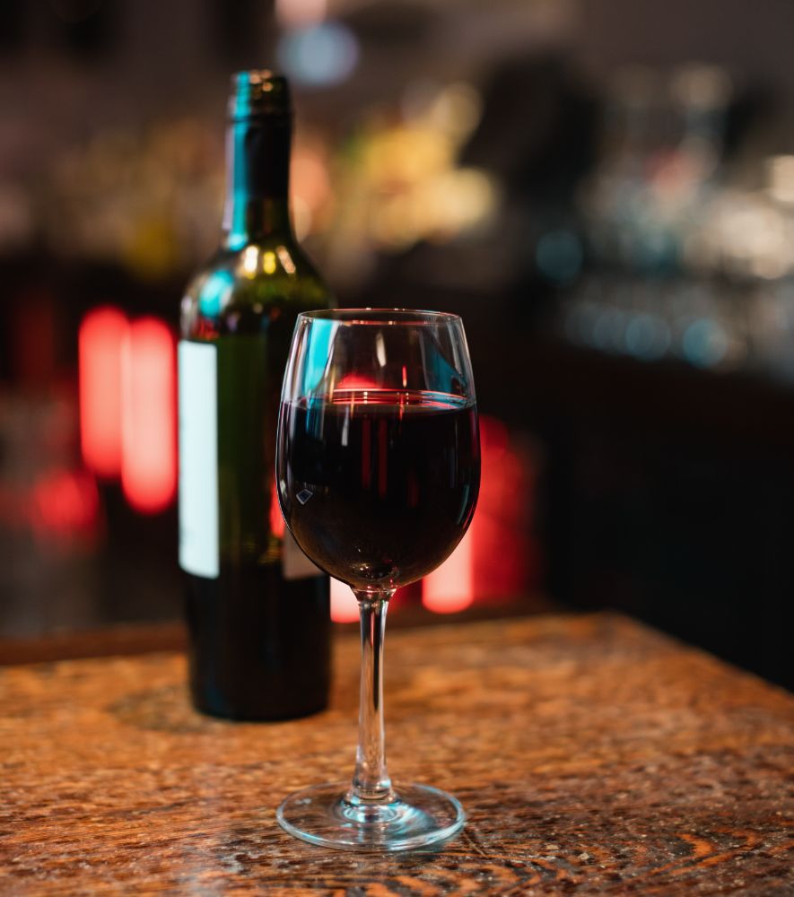 Wine Glass & Bottle